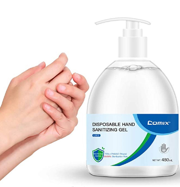 Comix L902 Disposable Hand Sanitizing Gel 480ml Quick-drying No-wash 6pcs/lot