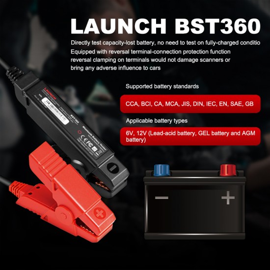 Launch X431 BST360 Bluetooth Battery Tester