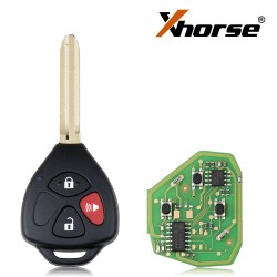 Xhorse XKTO04EN Wire Universal Remote Key Toyota Style 3 Buttons 5pcs/lot