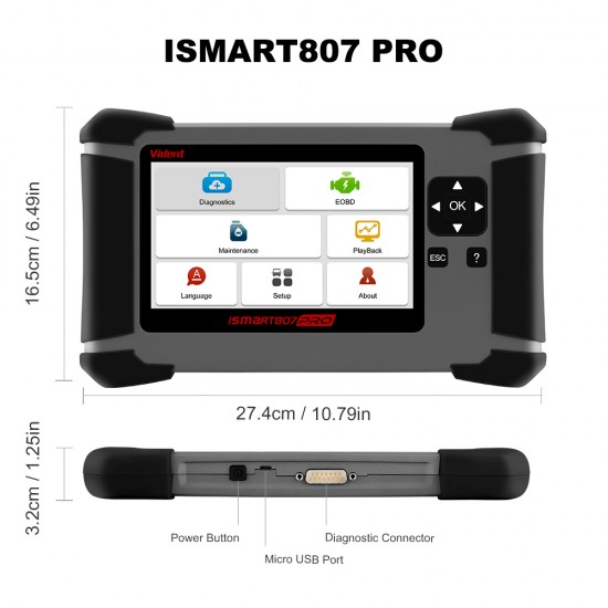Vident iSmart807Pro All System All Makes Diagnostic Tool