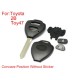 Remote Key Shell 2 Buttons TOY47 With Concave For Corolla