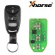 Xhorse Hyundai Style Universal Remote Key Wire 3 Buttons XKHY00EN 5pcs/lot
