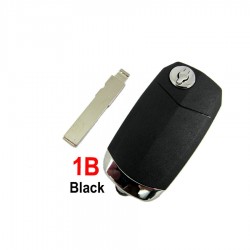 Flip Remote Key Shell 1 Button Black Color for Fiat