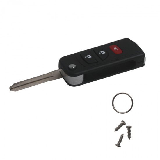 Flip Remote Key Shell 3 Button For Nissan
