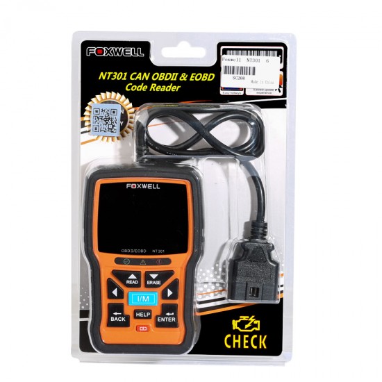 Foxwell NT301 Can Obd2/Eobd Code Reader Ship From US/Amazon