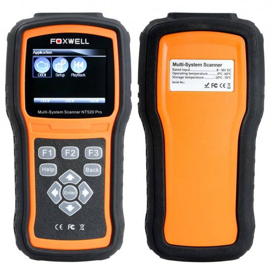 Foxwell NT520 Pro Multi-System Scanner Firmware Updated Version of NT510 Free Update Online