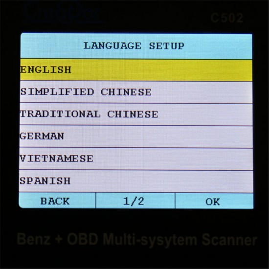 ​​​​​​​Creator C502 BENZ & OBDII/EOBD  Multi-system Scanner