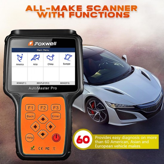 Foxwell NT680 All Systems Diagnostic Scanner with Oil Light/Service Reset+EPB Functions