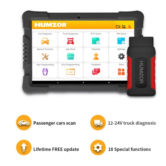 Humzor NexzDAS ND606 Plus Diagnosis Tool For Both Cars And Heavy Duty Trucks