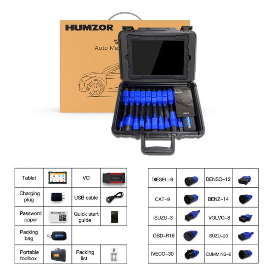 Humzor NexzDAS ND606 Plus Diagnosis Tool For Both Cars And Heavy Duty Trucks