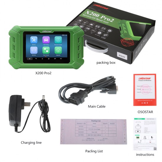 OBDSTAR X200 Pro2 Oil Reset Tool Support Car Maintenance to Year 2021