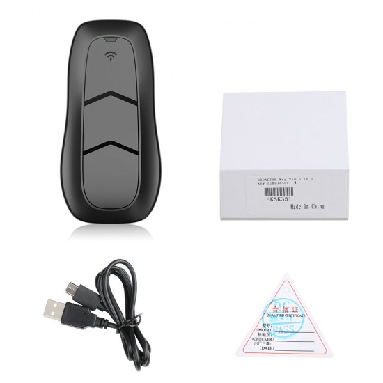 OBDSTAR Key SIM 5 in 1 Smart Key Simulator Support Toyota 4D and H Chip