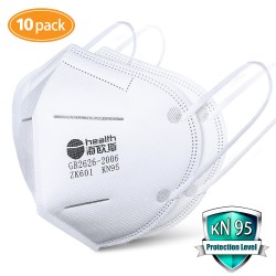 10pcs KN95 Masks with Filter Paper - Protection Mouth Mask - Sealed Bag -Protective Face Mask