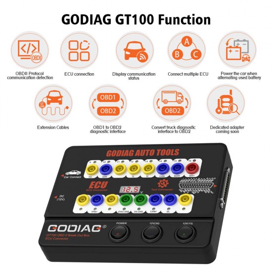 GODIAG GT100 Breakout Box ECU Tool with BMW CAS4 CAS4+ and FEM/BDC Test Platform