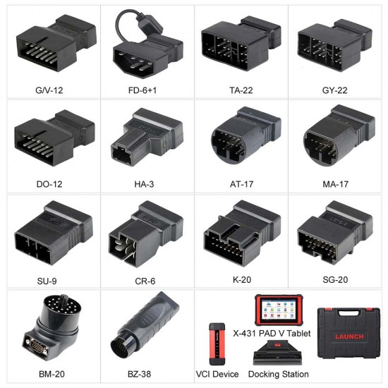 Launch X431 PAD V Automotive Diagnostic Tool Support Online Coding Get Free Launch GIII X-Prog 3