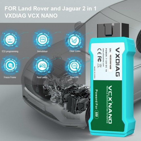 V160 VXDIAG VCX NANO for Land Rover and Jaguar WIFI Version