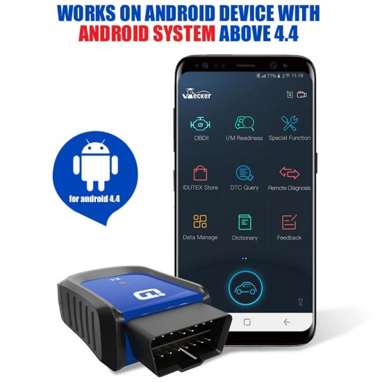 Vpecker E4 Easydiag Bluetooth Full System OBDII Scan Tool for Android