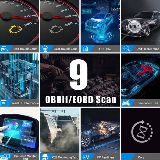 XTOOL A80 Full System Car Diagnostic tool Car OBDII Car Repair Tool