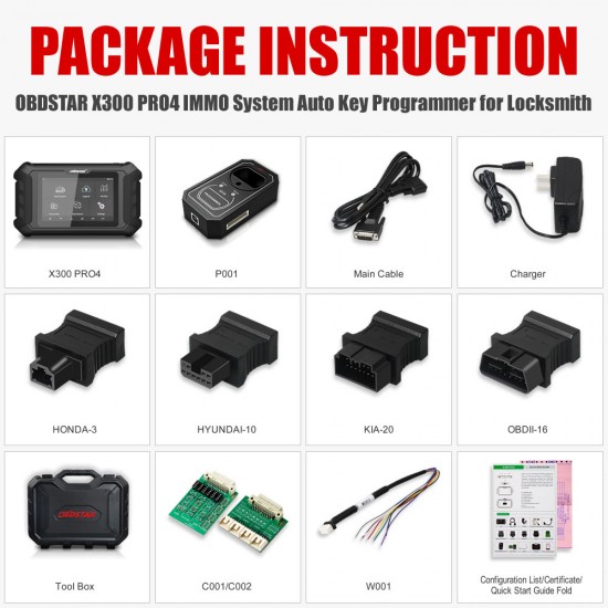 OBDSTAR X300 Pro4 Pro 4 Key Master 5 Auto Key Programmer
