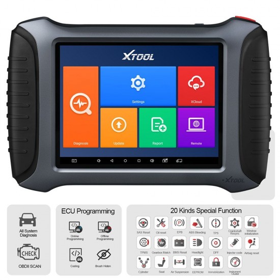 XTOOL A80 Pro Full System Diagnosis Tool with Key and ECU Programming