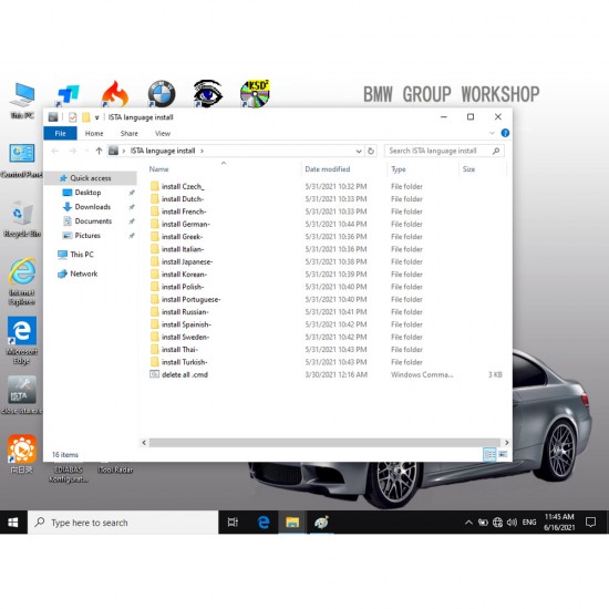 V2021.9 BMW ICOM Software HDD Win10 System ISTA-D 4.30.10 ISTA-P: 3.68.0.0008