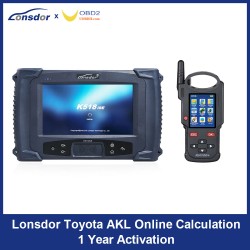 Lonsdor Toyota AKL Online Calculation 1 Year Activation for K518ISE K518S & KH100+