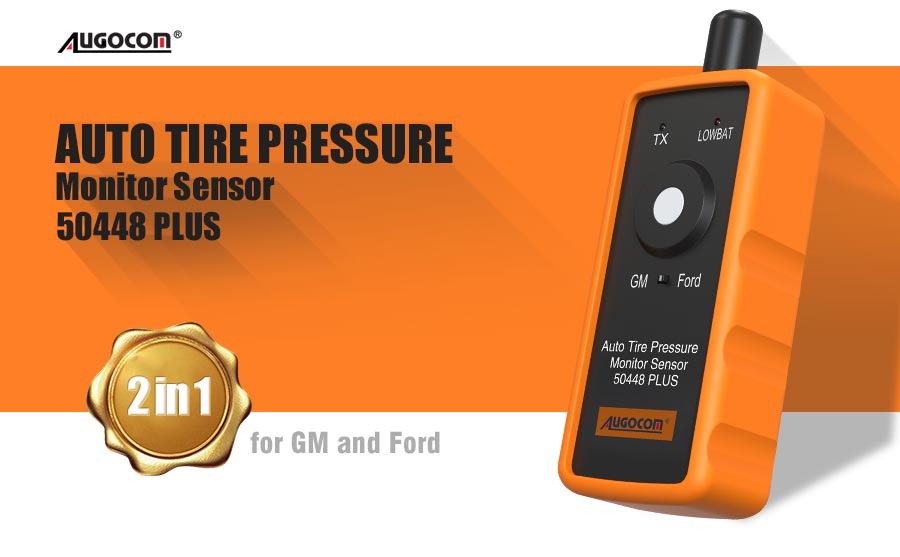 AUGOCOM Auto Tire Pressure Monitor Sensor 50448 Plus 2in1