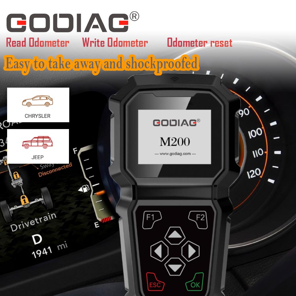 GODIAG M200 Chrysler/Jeep Hand-held OBDII Odometer Tool